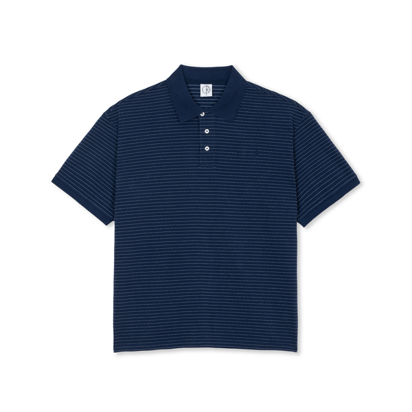 Polar Skate Co -  Surf Polo Shirt Dots- Dark Blue