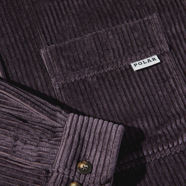 Polar Skate Co - Cord Shirt - Dark Violet