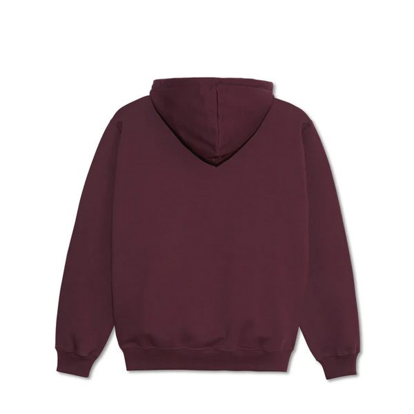 Polar Skate Co - Dave Hoodie | Stretch Logo  - Dark Wine