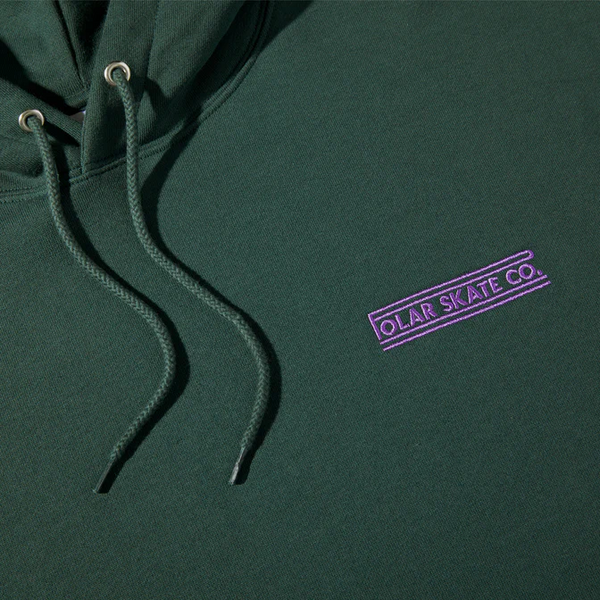 Polar Skate Co - Dave Hoodie | Stretch Logo  - Dark Teal