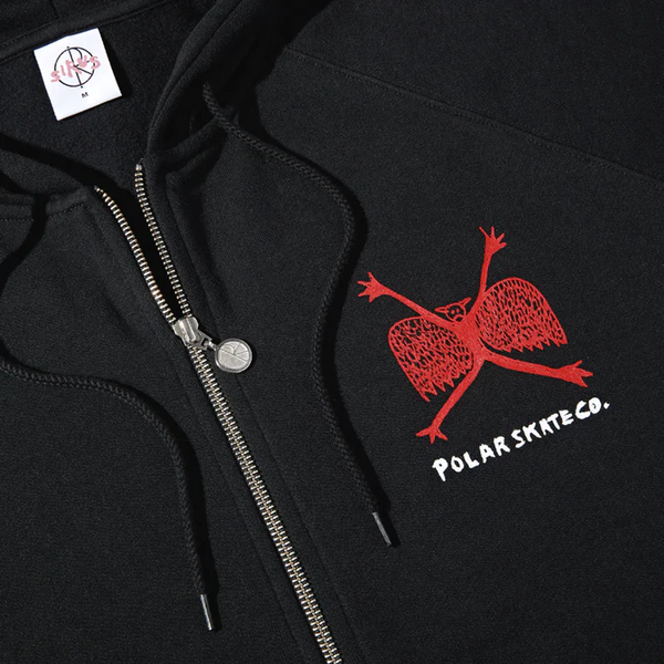 Polar Skate Co - Welcome to the New Age Zip Up Hoodie - Black