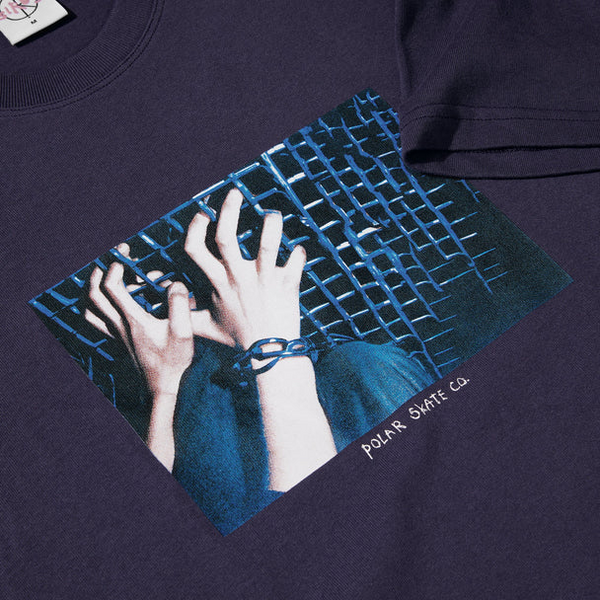Polar Skate Co - Caged Hands T-Shirt - Violet