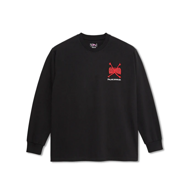 Polar Skate Co - Long Sleeve T-Shirt - Welcome To The New Age - Black