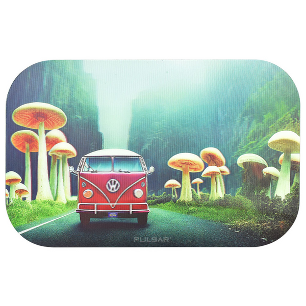 Pulsar Magnetic 3D Rolling Tray Lid - Camper Van Shroom Trip | 11"x7"