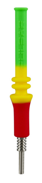 Pulsar RIP Silicone Vapor Dab Straw - Rasta Glow