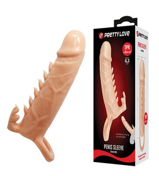 Pretty Love Emmitt 6.3" Penis Sleeve - Ivory