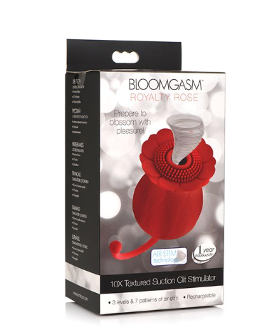 Inmi Bloomgasm Royalty Rose 10X Suction & Clit Stimulator - Red