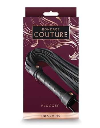 Bondage Couture Flogger - Black
