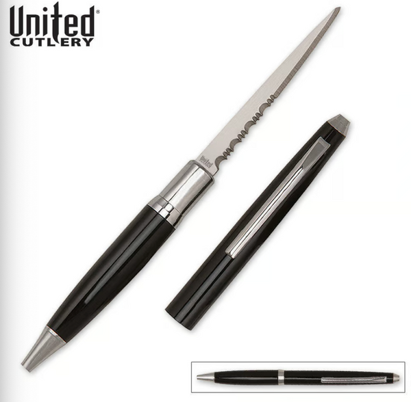 Black Ink Pen Knife