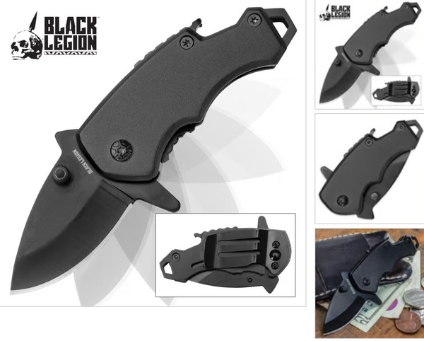 Black Legion Dark Mini Multi-functional Assisted Opening Pocket Knife