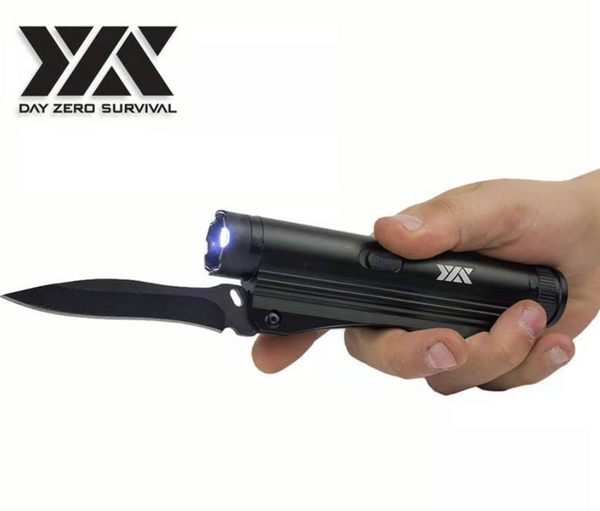 3 in 1 Multi Tool Rechargeable Stun Gun, FlashLight and Folding Knife