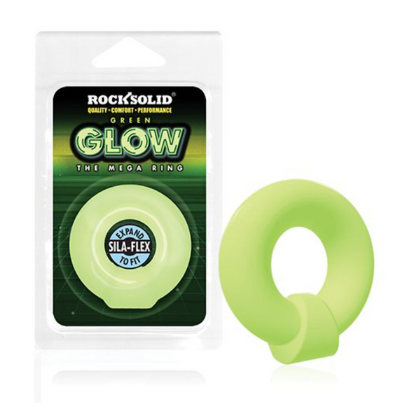 Rock Solid Glow in the Dark Mega Ring - Green