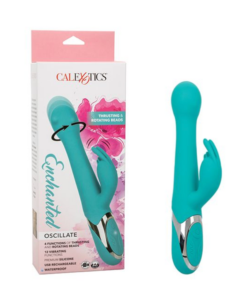 Enchanted Oscillate Vibrator - Turquoise Blue