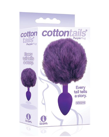 The 9's Cottontails Silicone Bunny Tail Butt Plug