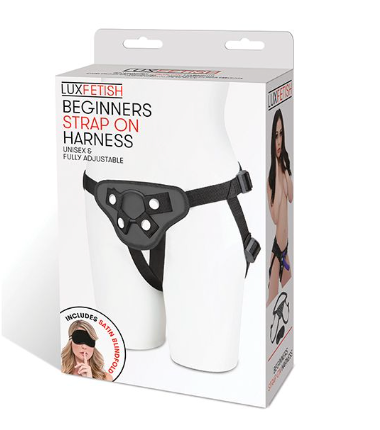 Lux Fetish Beginners Strap On Harness - Black