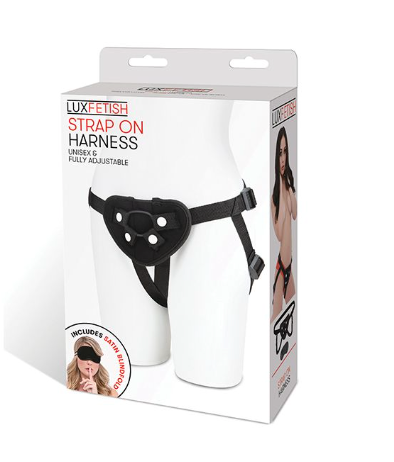 Lux Fetish Strap On Harness - Black