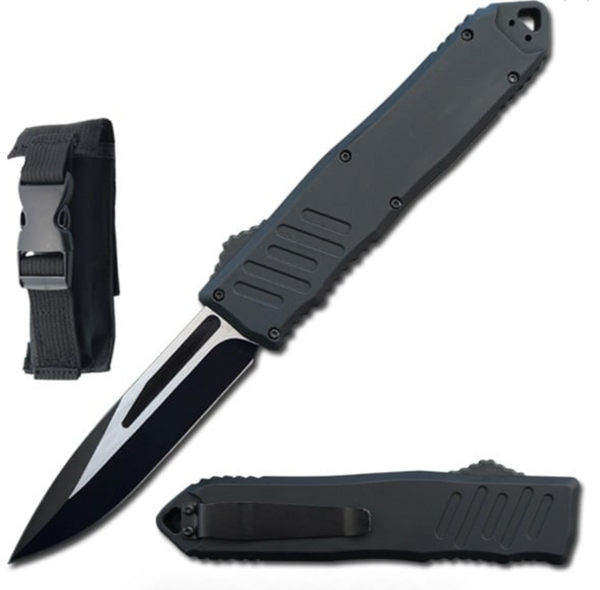 9" Black Havoc OTF Dual Action Automatic Knife