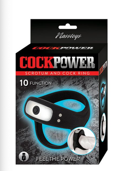 Cockpower Scrotum and Cock Ring - Black