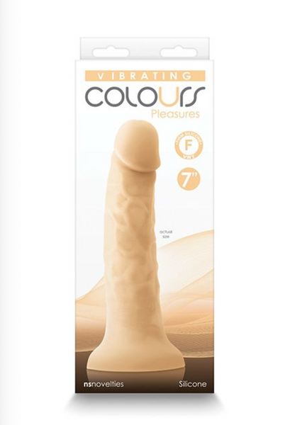 Colours Pleasures 7" Vibrating Dong - White