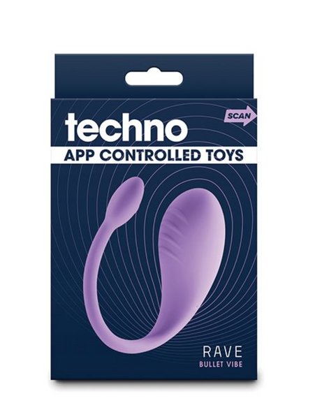 Techno Rave App Controlled Kegel Vibrator - Purple