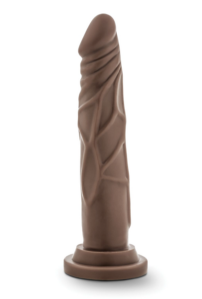 Blush Dr. Skin 7.5" Basic Realistic Cock - Chocolate