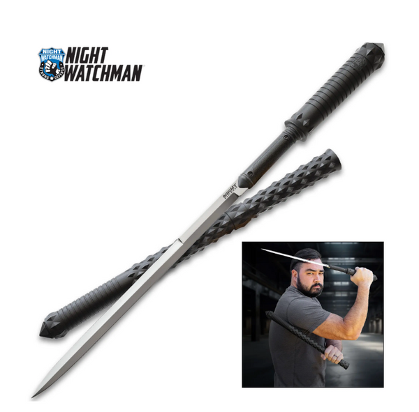 Night Watchman Hidden Escrima Sword -Carbon Steel Blade, Nylon Handle And Sheath - 28 1/8”