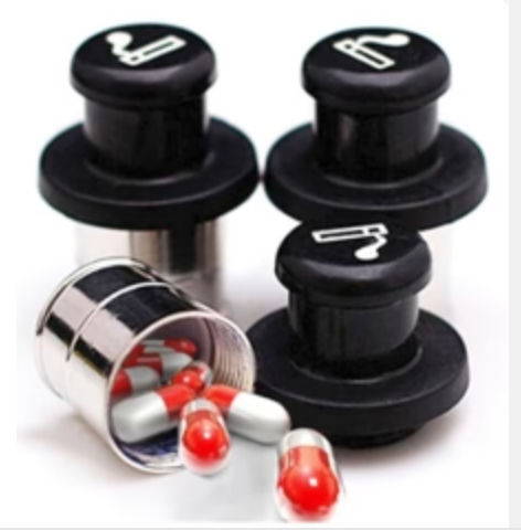 Secret Stash Car Cigarette Lighter Pill Box Container Safe Storage Case