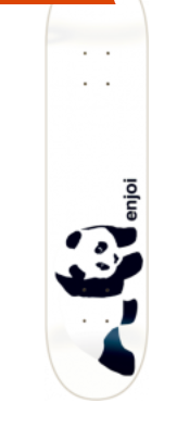 Enjoi Skateboards - White Panda 8.0" Deck