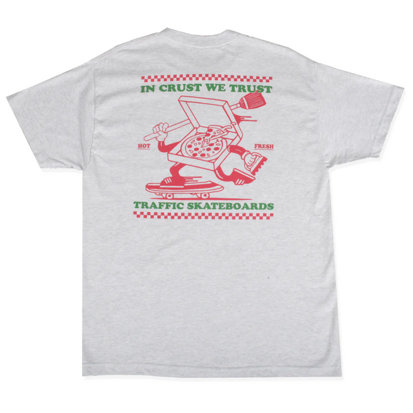 Traffic Skateboards -  Trust Crust T-shirt - Ash Grey