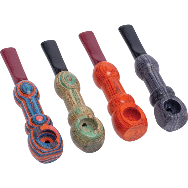 Rounded Wooden Tobacco Pipe