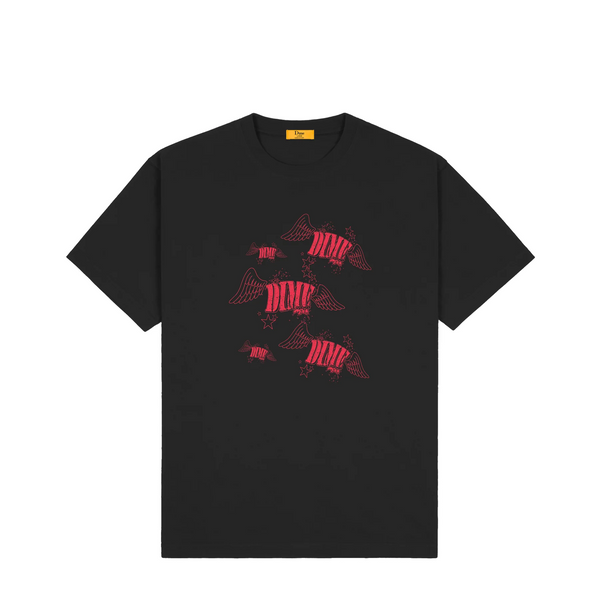 Dime - Wings T-Shirt - Black / Red
