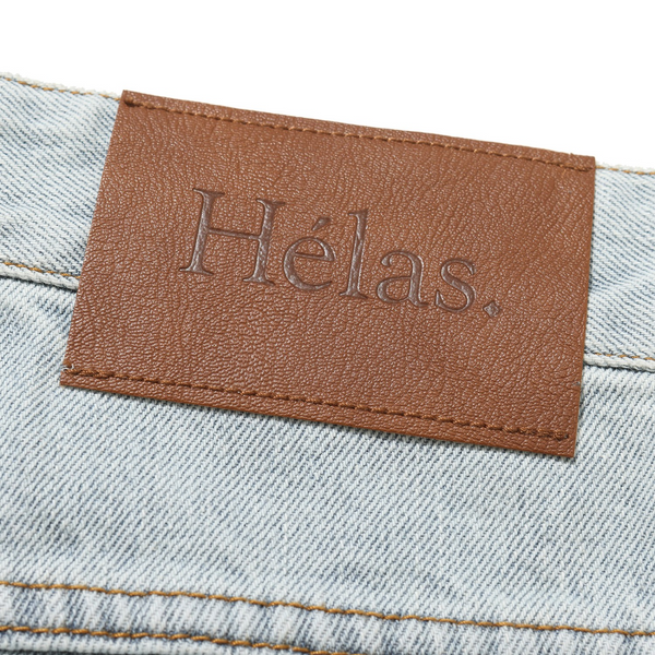 Helas - Dieu Grec Denim Jean Shorts - Light Blue