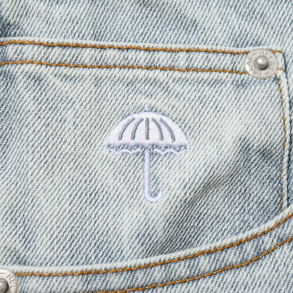 Helas - Dieu Grec Denim Jean Shorts - Light Blue