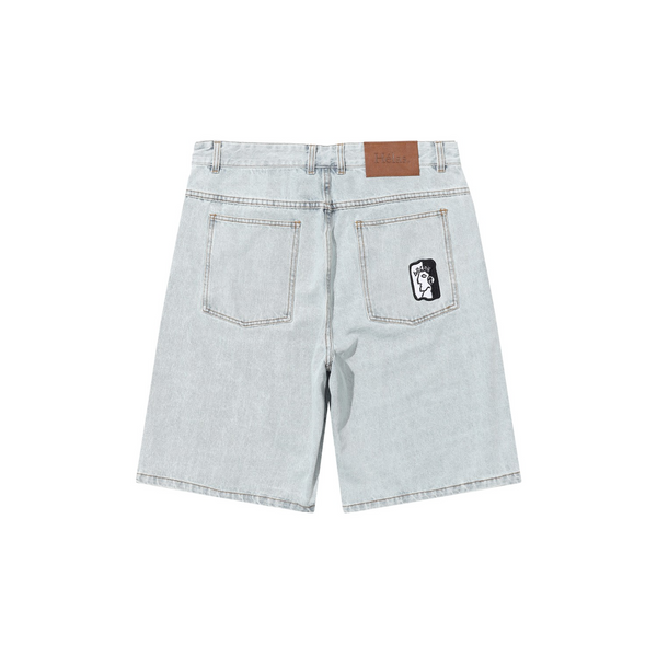 Helas - Dieu Grec Denim Jean Shorts - Light Blue