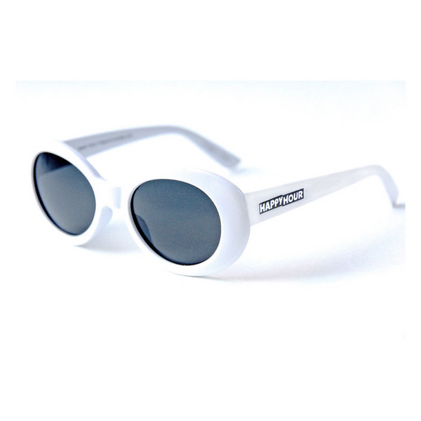 Happy Hour Shades - Beach Party Sunglasses - White