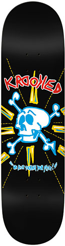 Krooked Skateboards - Team Style Skull Deck - 8.5"