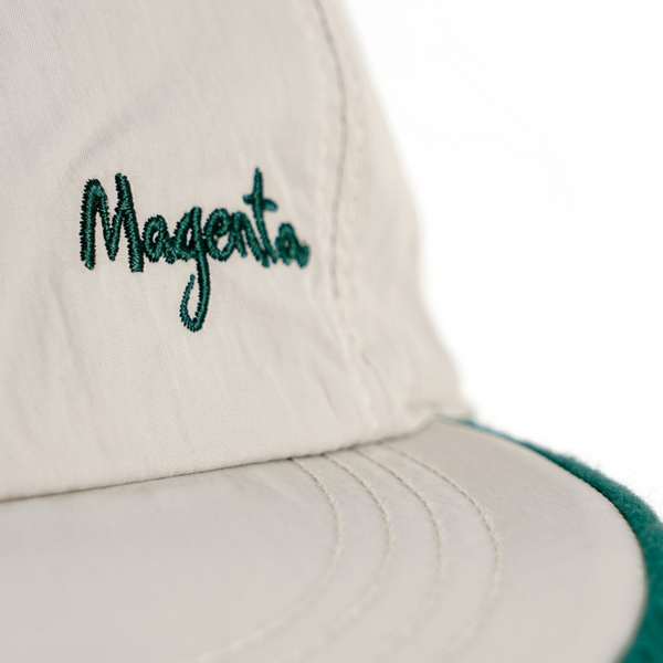 Magenta Skateboards - 6P Reversible Fleece Hat - White/Green