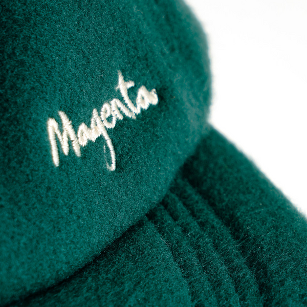 Magenta Skateboards - 6P Reversible Fleece Hat - White/Green