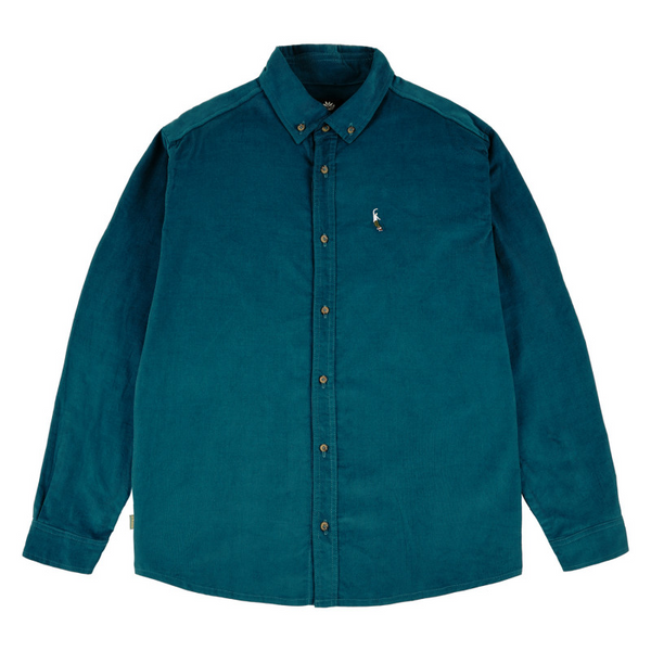 Magenta Skateboards - PWS - Corduroy Button Up Shirt - Petrol Blue