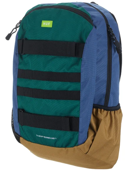 Huf Mission Backpack Bag - Blue / Green / Tan