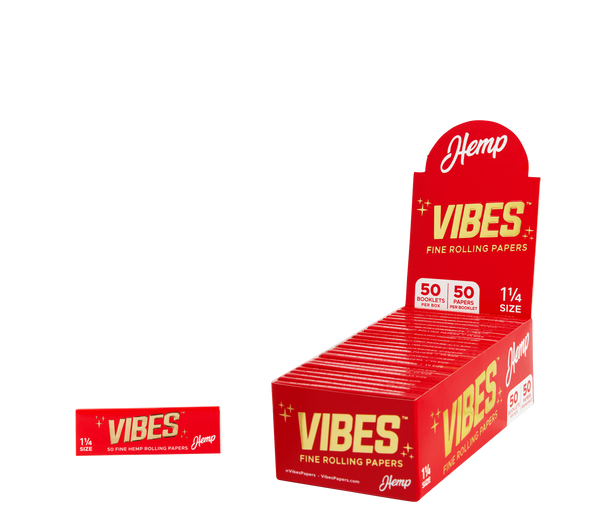 Vibes Rolling Papers - Hemp / Rice / Ultra Thin - Multiple Sizes