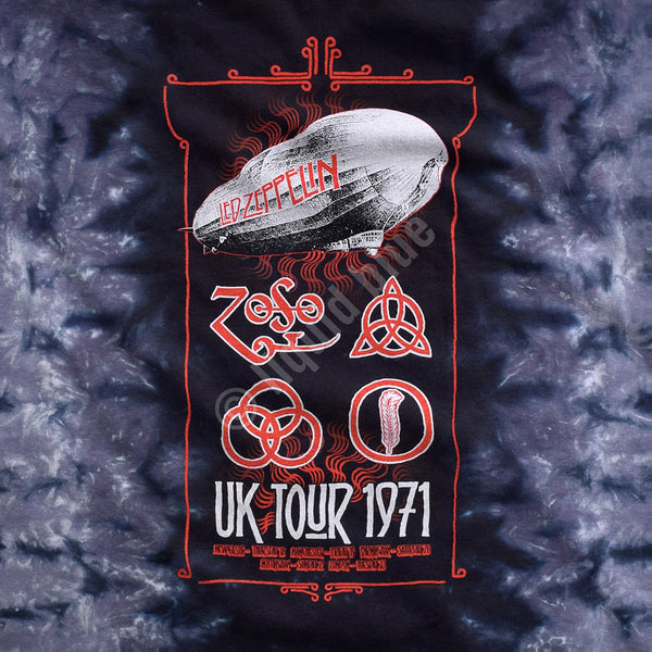 Led Zeppelin Uk Tour 1971 Tie-Dye T-Shirt