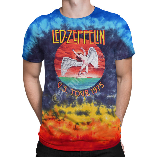 Led Zeppelin Icarus 1975 Tie-Dye T-Shirt