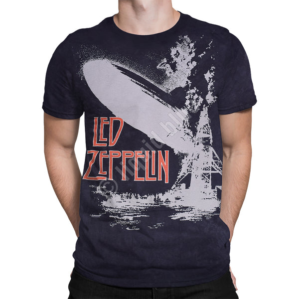 Led Zeppelin Exploding Zeppelin Tie-Dye T-Shirt