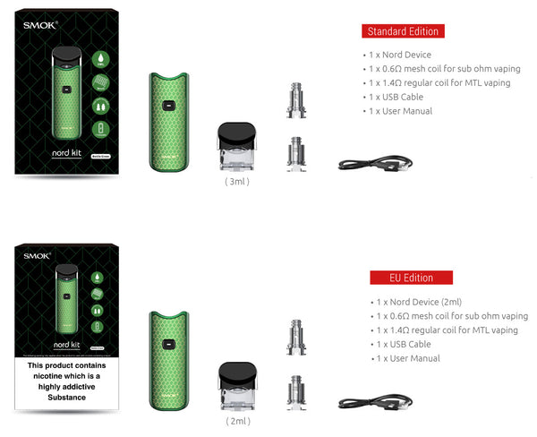 Smok® Nord Starter Kit Refillable Vaporizer