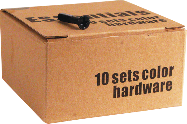 Essentials 10/Pk Black 1" Hardware