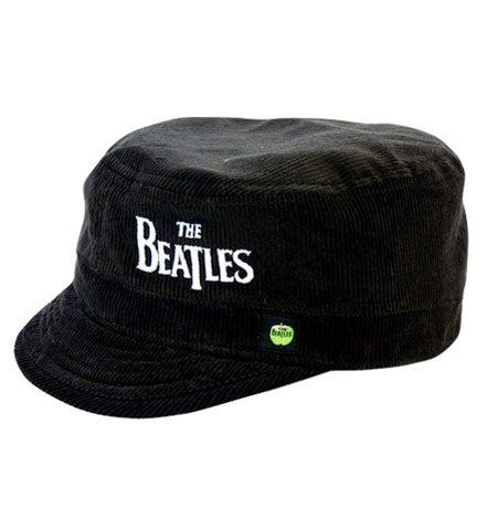 The Beatles Black Cord Military Style Hat