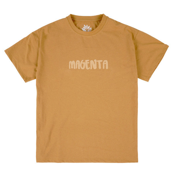 Magenta Skateboards - OG Brush T-Shirt - Ocra Yellow