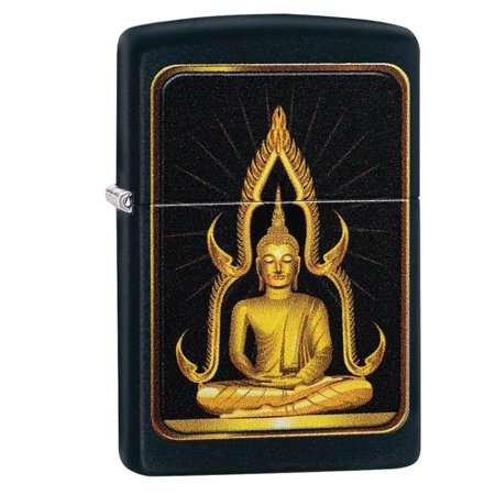 Zippo Black Matte Buddha Lighter