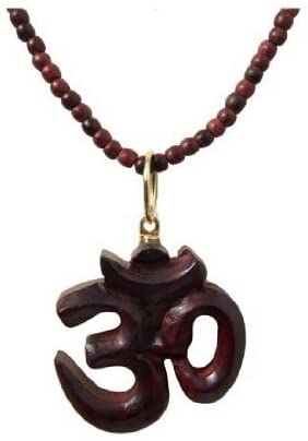 Rosewood Om Wooden Necklace